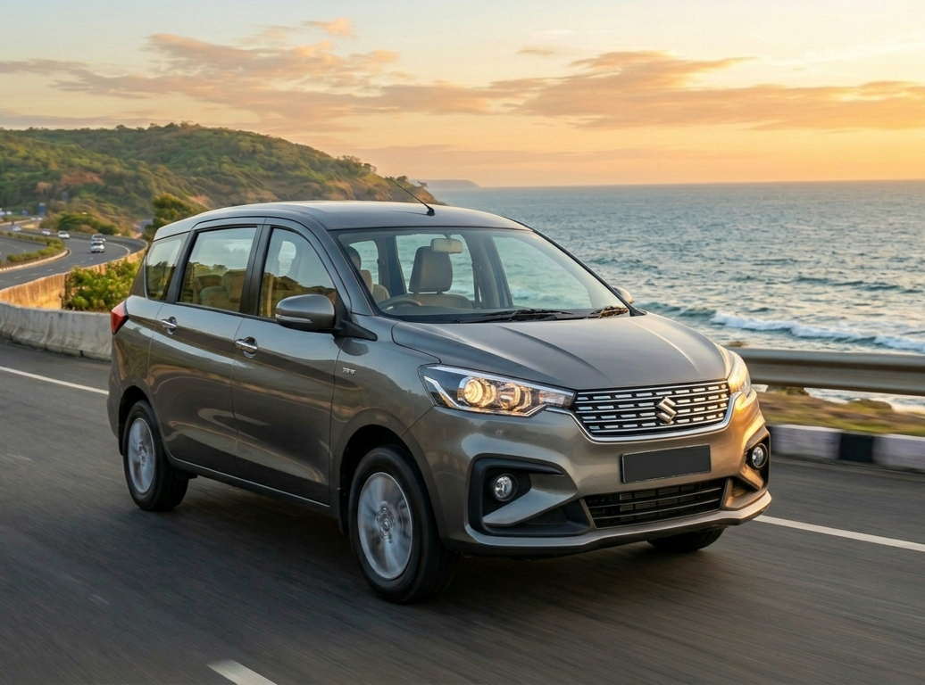 Maruti Suzuki Ertiga self drive car rental in Goa